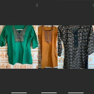 Long tops bundle 3 cotton small